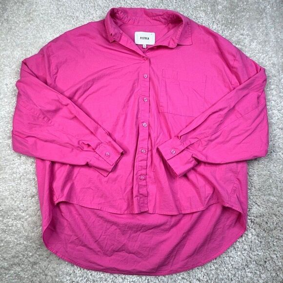 Pistola Sloane Oversized Button Up Shirt Pink - Picture 2 of 10